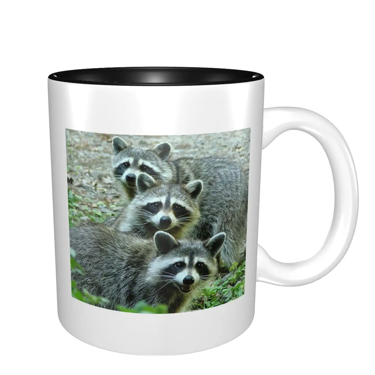 

Забавные керамические кружки с тремя енотами для кофе, чая, молока – подарок для женщин и мужчин