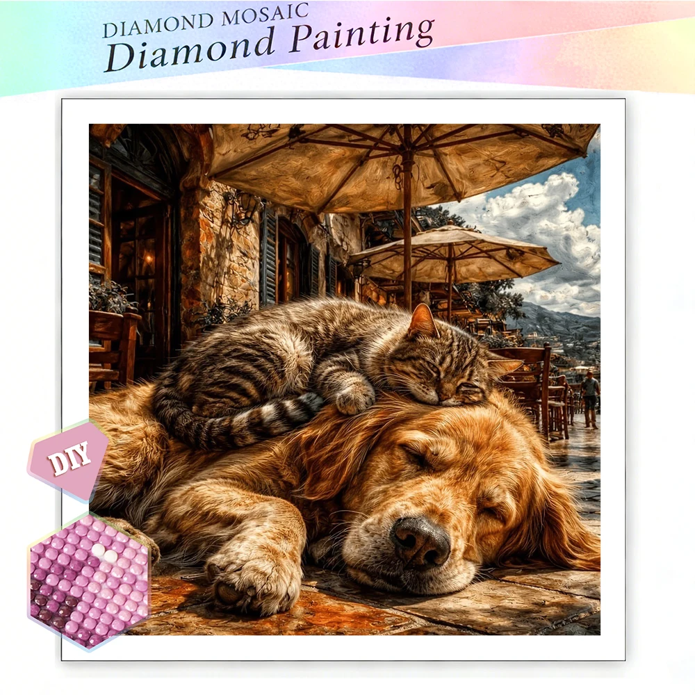 EverShine DIY Diamond Painting Cat Dog 5D Full Square Round 