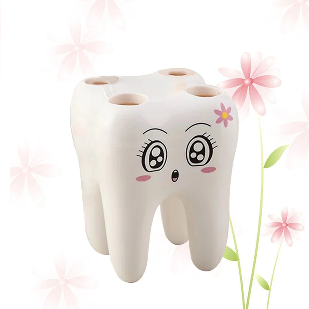 

Toothbrush Holder Bathroom Storage Rack Heat Resistant ABS Material Easy to Disassemble Simple Design Home Hotel