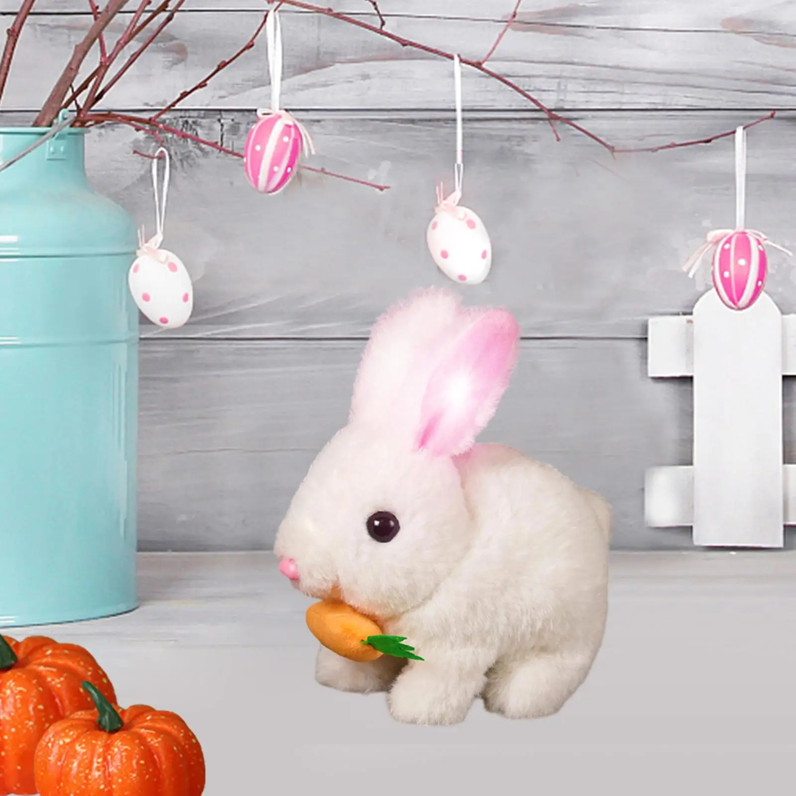Electric Plush Rabbit Toy Stuffed Animal Interaction Gift Can Jump and Make