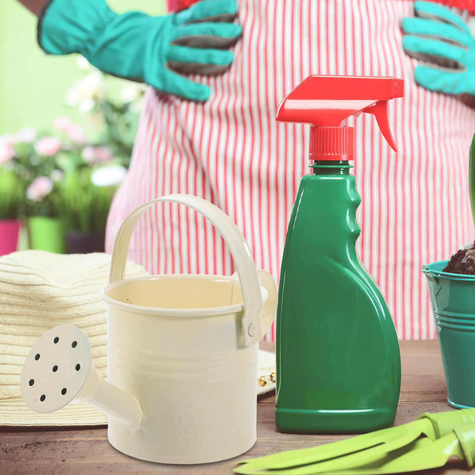 

Mini Succulent Watering Pot Small Indoor Plant Planter Portable Garden Decorative Flower Pot For Home Office Desk Greenery Metal