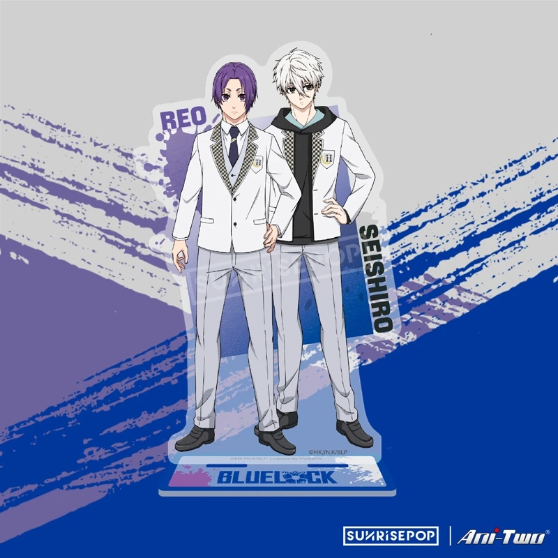 Anime BLUE LOCK Nagi Seishiro Mikage Reo Cosplay Double acrilico Standing Sign Desktop Ornament Indicative Board Ornaments Gift