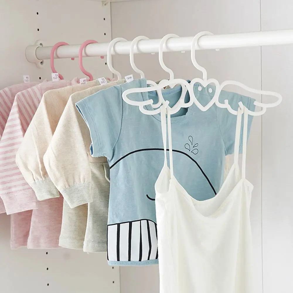 10/20pcs Heart Wings Angel Hangers Adult Clothes Hangers Dress Shirts Organizer Non-Slip Coat Hangers Space Saving Drying Rack