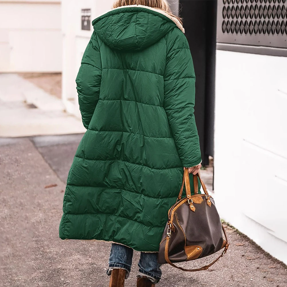 Clothing Jacket Long Sleeve Non Strech Outwear Overcoat Padded Jacket Parka Polyester Solid Solid Color Female