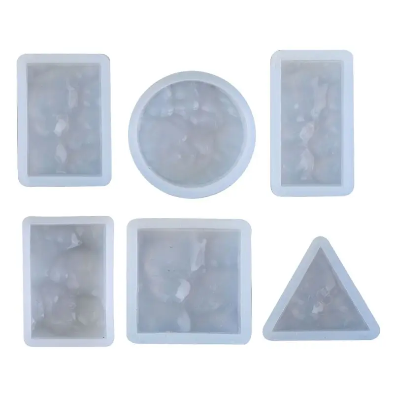 6Pcs Sea Wave Resin Mold Ripple Epoxy Resin Silicone Mold Resin Casting Mold Kit Dried Flower Resin Decorative DIY Hand Crafts