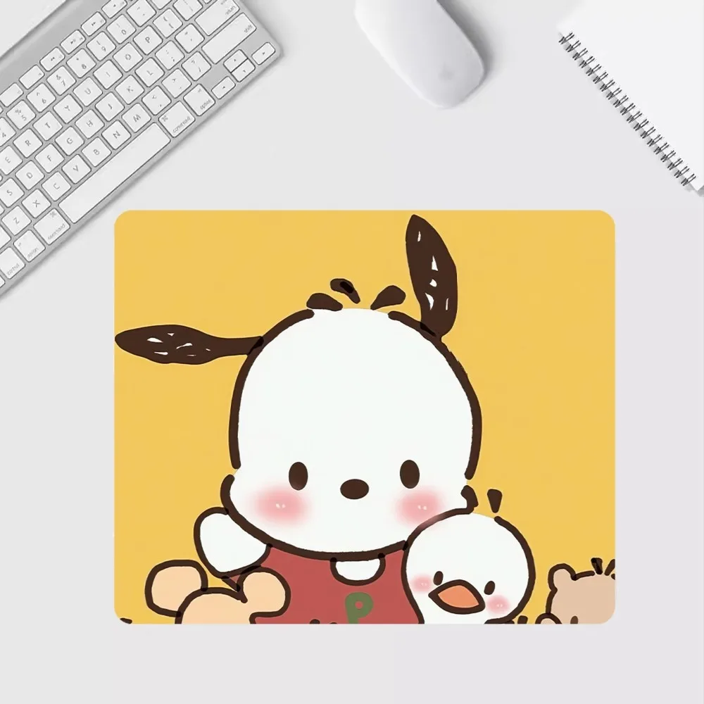 Cartoon Cute P-Pochacco Mousepad Computer Desk Mat Table Keyboard Pad Laptop Cushion Non-slip Deskpad