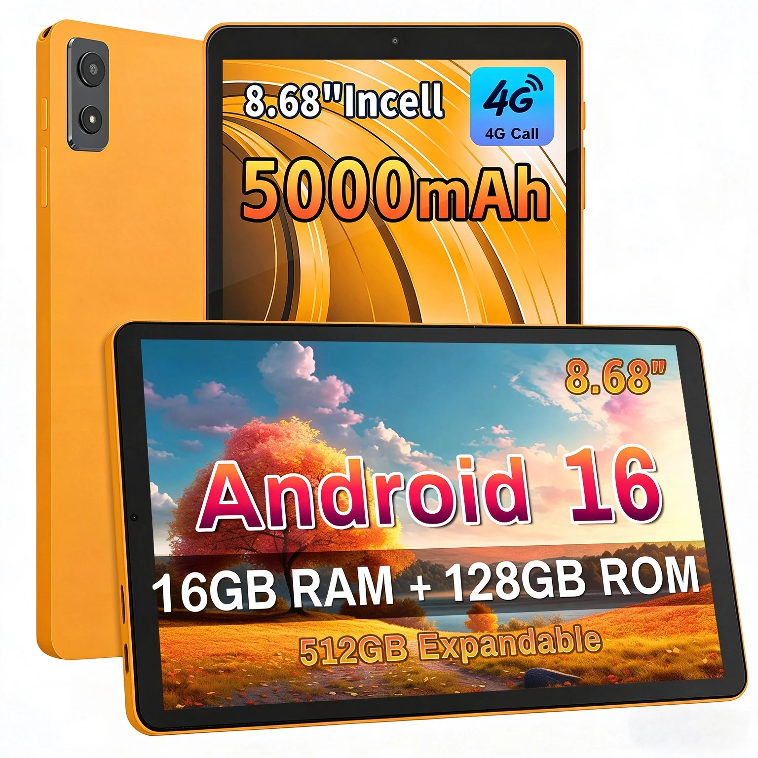 2026 Android 16 Tablet Ultra Slim 8.68