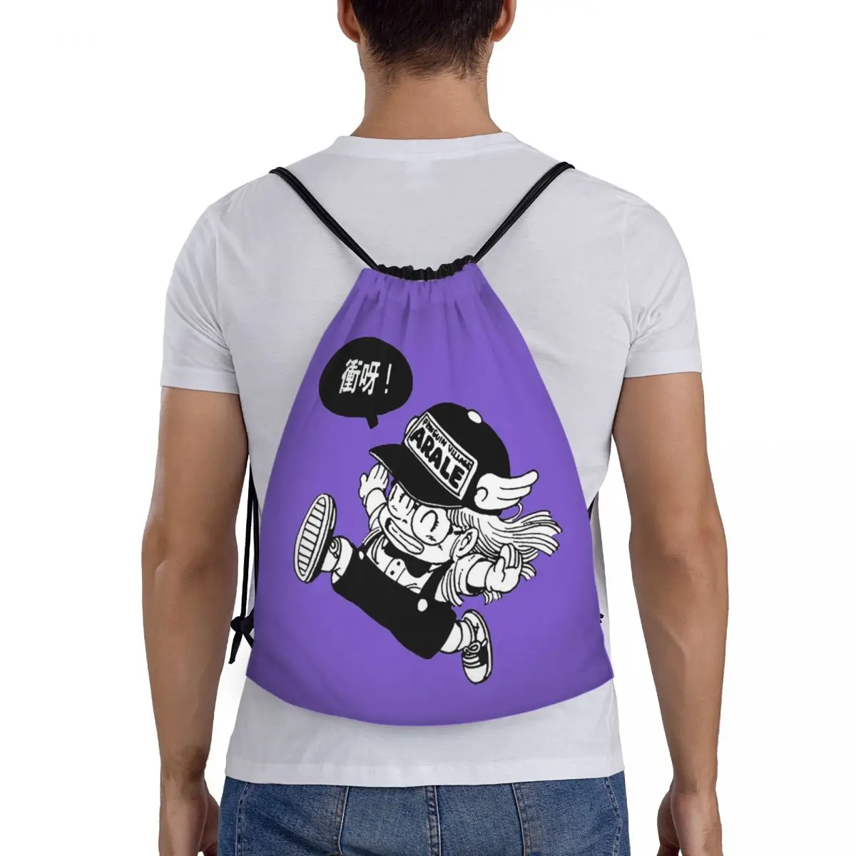 

Рюкзаки Arale Dr.Slump, модные портативные рюкзаки на шнурке, карманные спортивные сумки, сумки для книг для мужчин и женщин, студентов