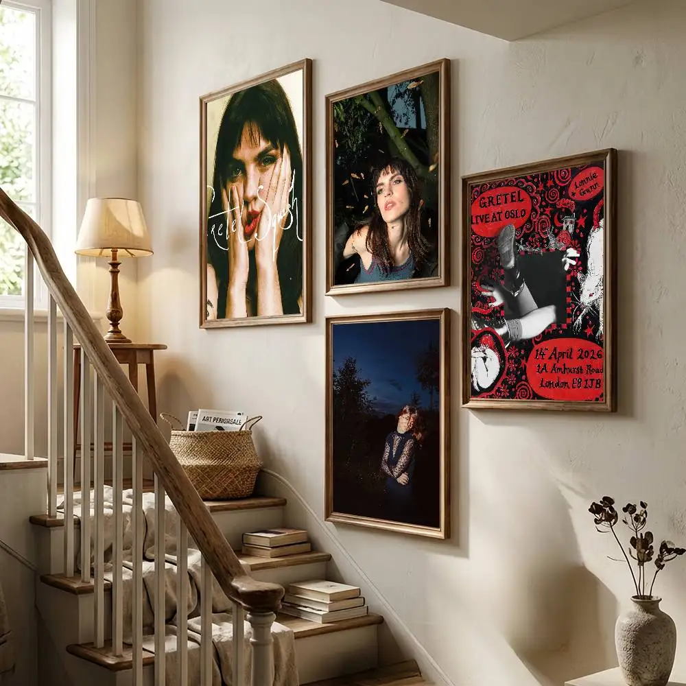 Singer G-Gretel Squish Music 2026 Poster Living Room Bedroom Bar Cafes Wall Home Decoration Gifts