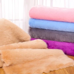 180cm Wide Thicken Faux Rabbit Fox Fur Fabric Animal Clothing Fursuit Fur Dolls Background Cloth Carpet Handmade Diy Fur Fabric