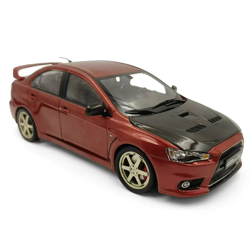 Original factory 1:18 EVO tenth generation TE37 carbon cover racing car collection alloy fully open car model