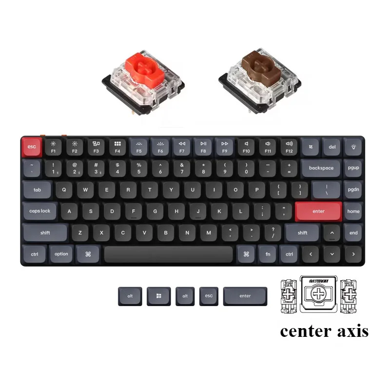 

K3Pro Wired Bluetooth Mechanical Keyboard Dual Mode Thin Light Portable 75% Layout Customized PBT Keycaps Pc Office QMK/VIA