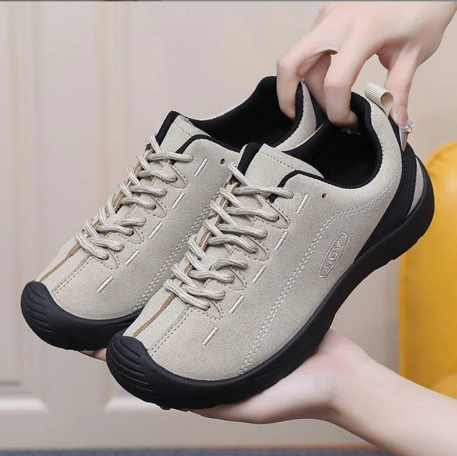 2026 ربيع المرأة أحذية رياضية مريحة للتنفس للتخييم تسلق الضوء المضادة للانزلاق حذاء كاجوال المطاط تسولي أحذية رياضية #3