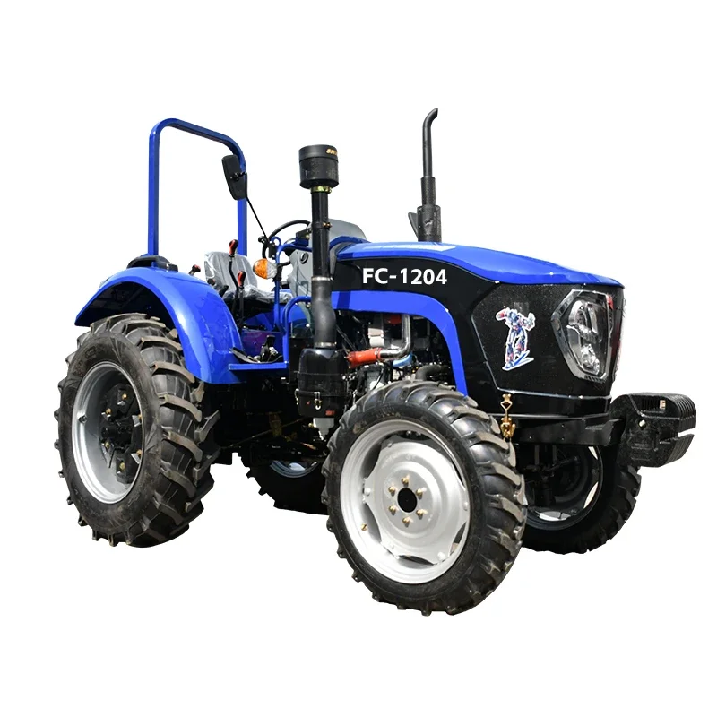 Vendita economica e calda Piccolo trattore a quattro ruote contenente attrezzi agricoli Mini trattore 4x4 Trattore coltivatore a quattro ruote motrici