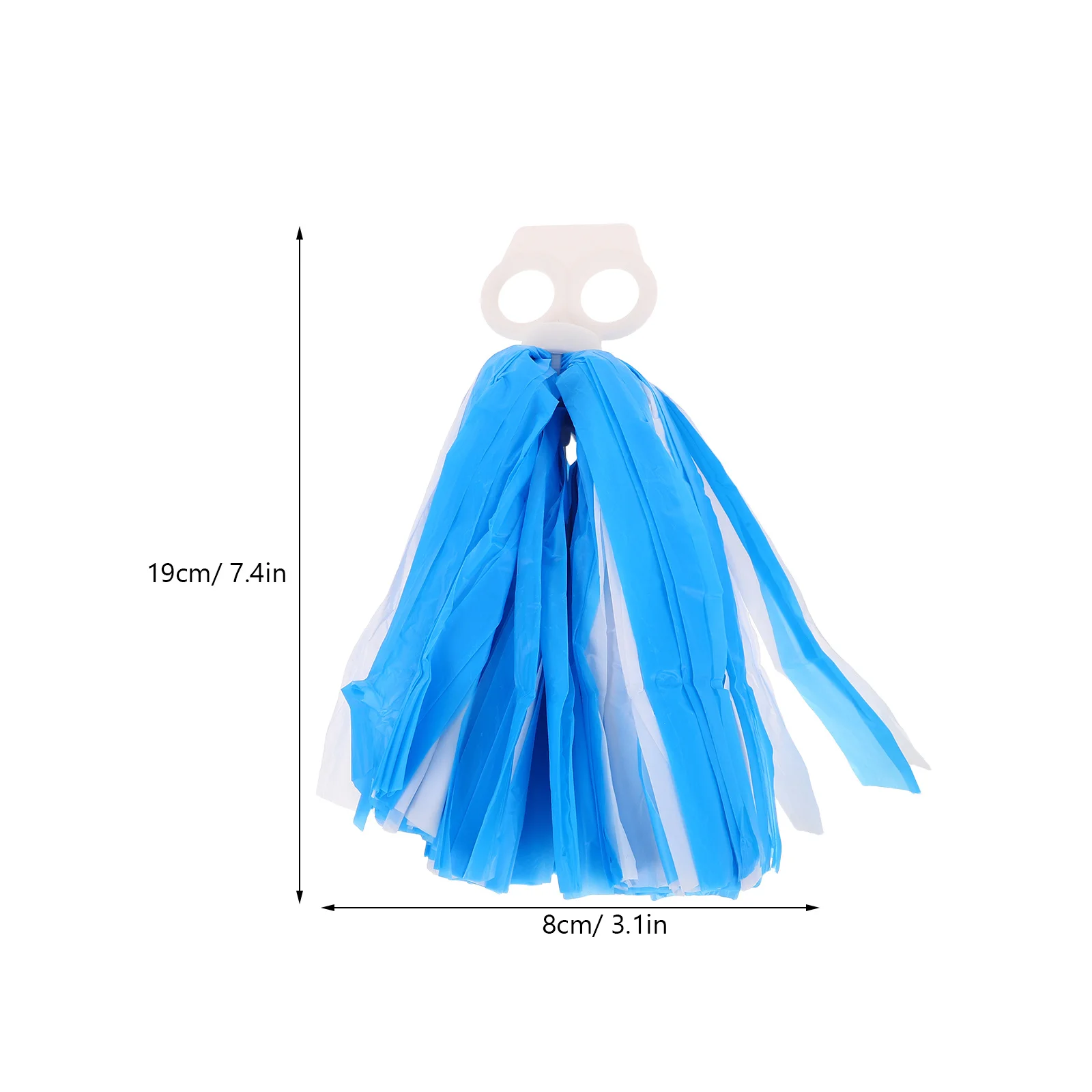 4Pcs Cheerleader Pompoms Matte Finish Finger Ring Handle Handheld Sport Team Cheer Props Cheerleading Accessories Dance