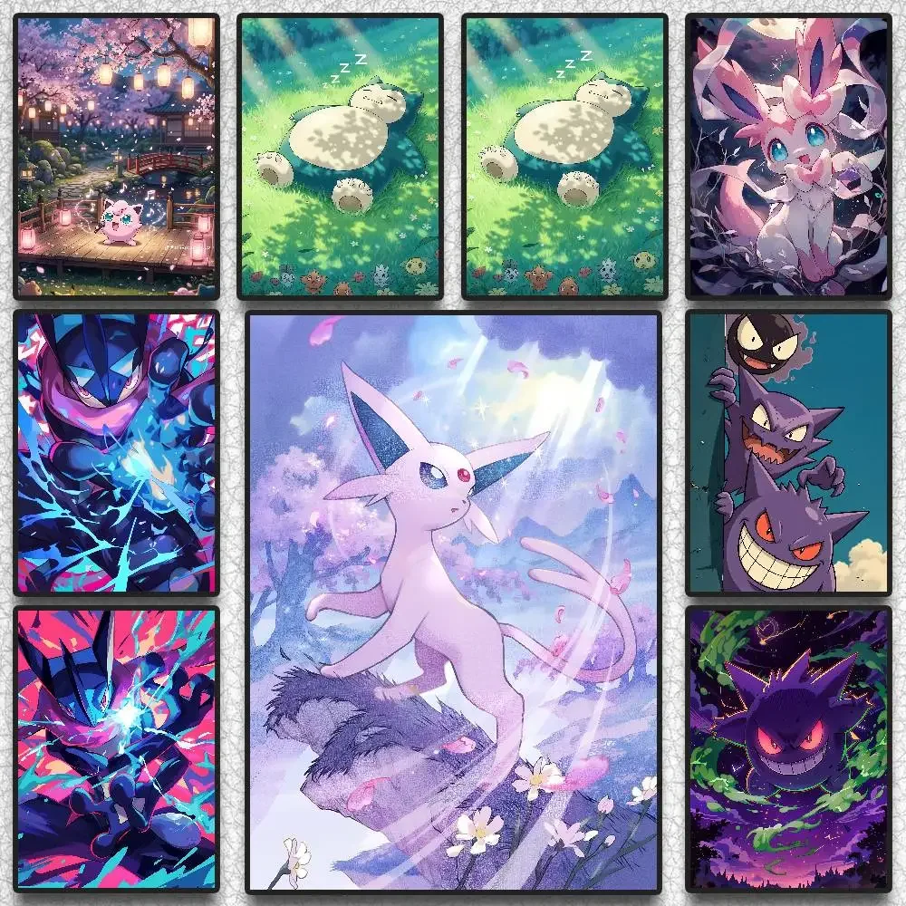 Pokemon Peripherals Pikachu Togepi Dragonite Canvas Painting Home Wall Decor