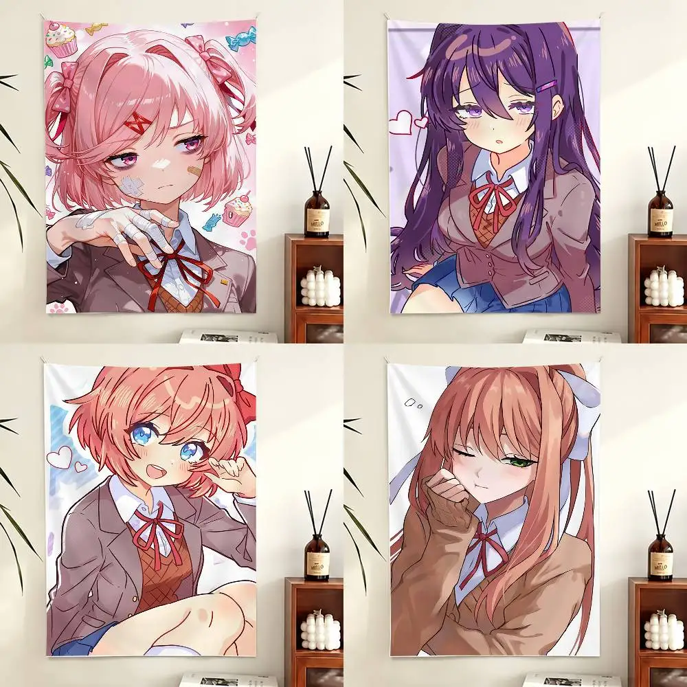 

D-Doki D-Doki L-Literature C-Club! Flag Outdoor Decorations for Bedrooms Home Decor Items Decoration Banners