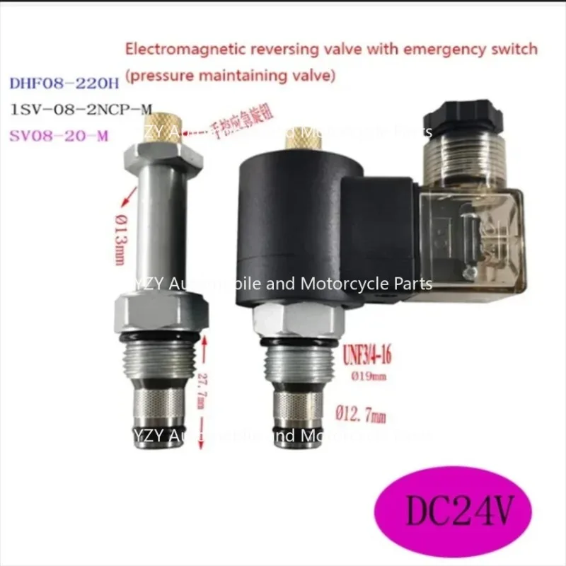 Hydraulic Solenoid  SV08-20 Electromagnetic Reversing Valve LSV-08-2NCP Oil Drain Electric One-way  Shear Trigge