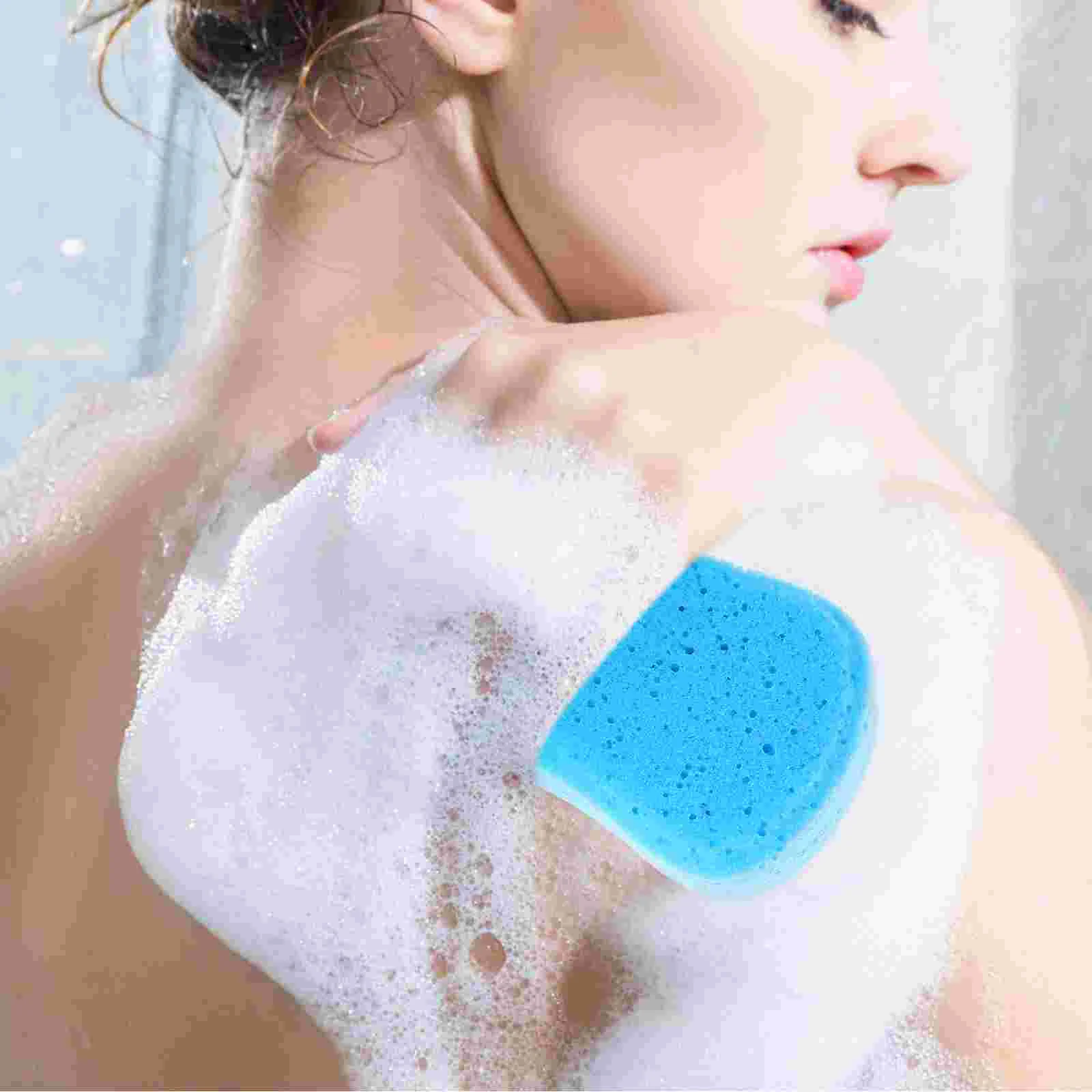 5 buah spons mandi tubuh Scrubber Eponge De Douche alga Shower spons untuk wanita kulit