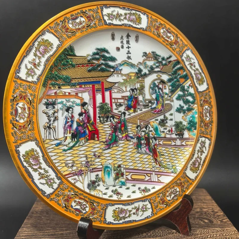Ceramic decorative plates, furniture , copper Jinling twelve hairpins, cloisonné ornaments, metal crafts
