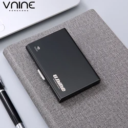 VNINE-Caixa de Cartão de Aço Inoxidável, NFC Anti-Roubo, Swiping Bank, Cartão de Crédito, Anti Magnetic Organ Card Bag, Multi Card Slot, Negócio