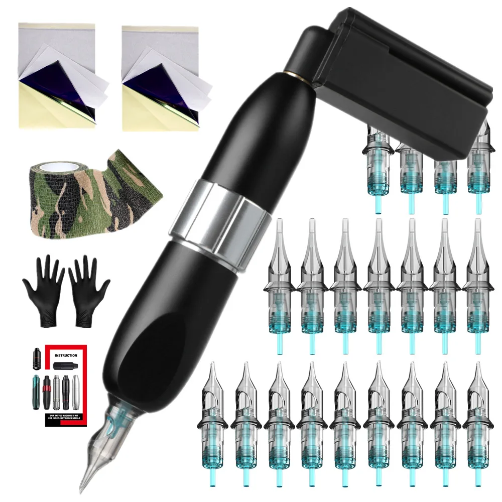 Motor Tattoo Machine Set Full Set Motor Tattoo Pen Rotary Tattoo All-in-One Set Tattoo Material