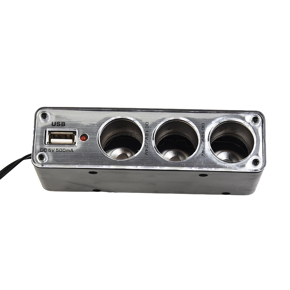 

High Quality For Digital Camera For MP3/MP4 Player Charger Adapter Triple Splitter Convenient Lightweight Multi Socket USB Port