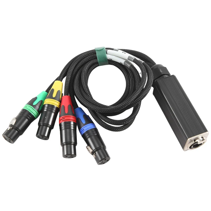 A29F-XLR 4-Channel 3-Pin Multi Network Stage And Studio Connection, XLR Male And Female Cable Stage Audio RJ45
