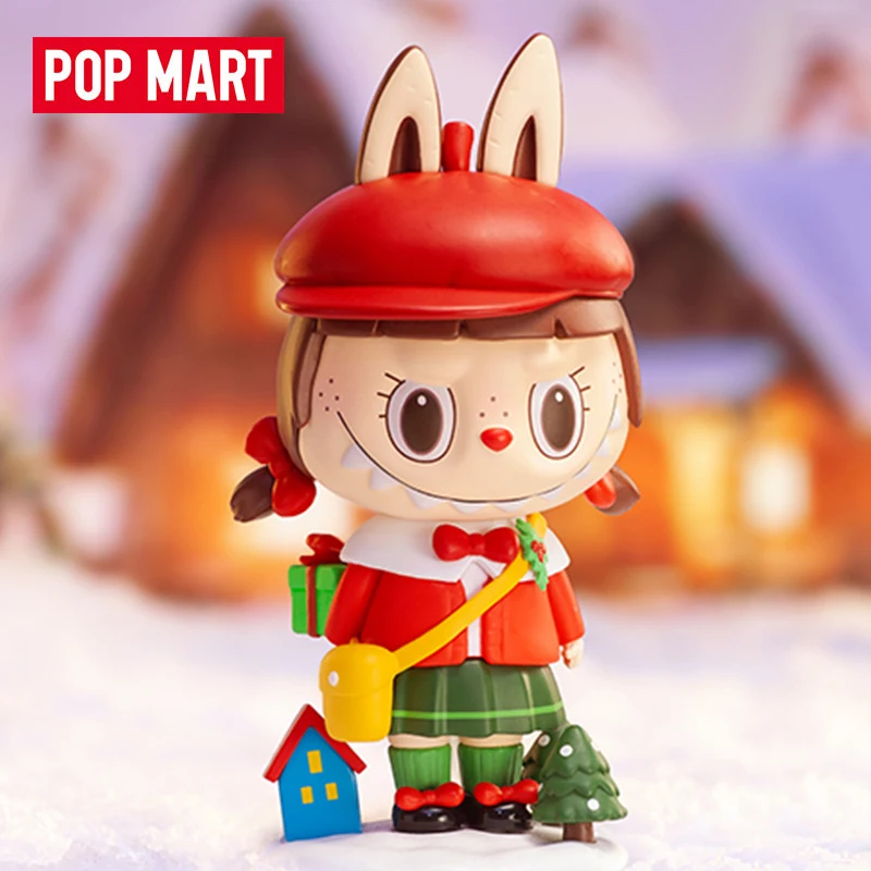 

POP MART The Monsters Together Рождественская серия глухая коробка Kawaii Doll экшн-фигурка игрушки Коллекционная модель загадочная коробка