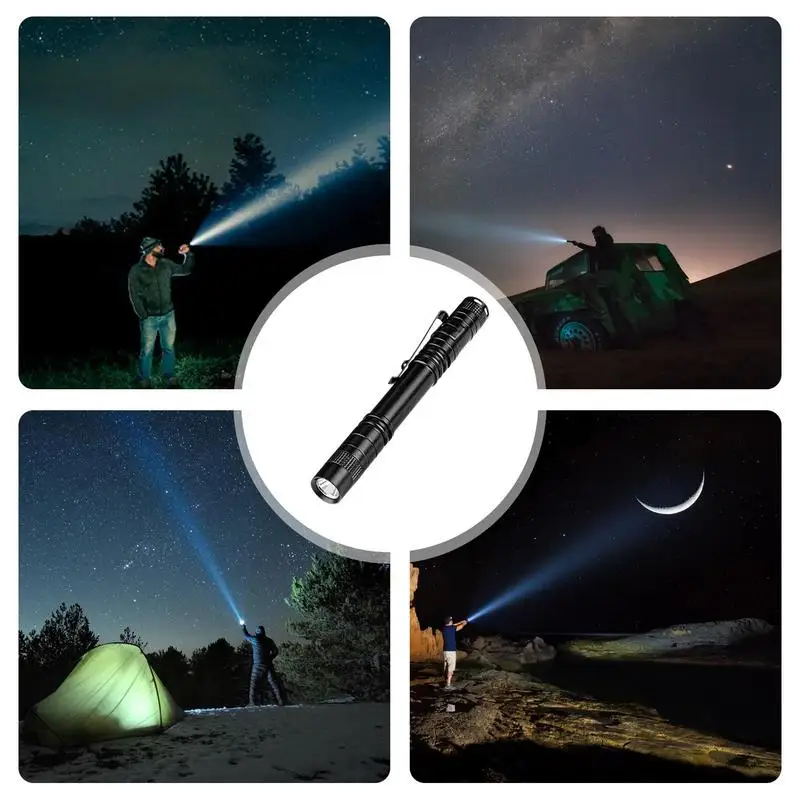 Mini Portable LED Pen Light Pocket Ultra Bright High Lumens Handheld Flashlight Linterna Torch For Camping Outdoor Work