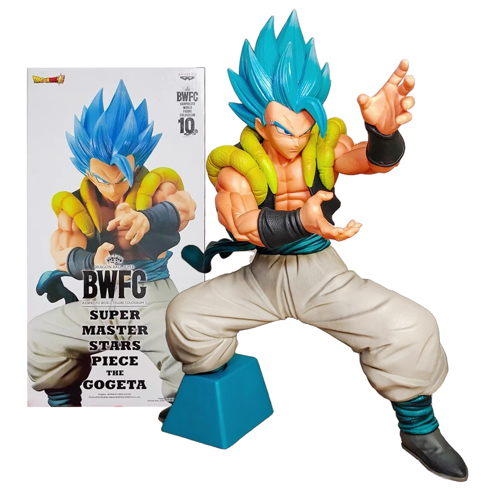 17CM Anime Dragon Ball Super: Broly Gogeta Super Saiyan God Super Saiyan Light Color Model Toy Gift Collection Action Figure
