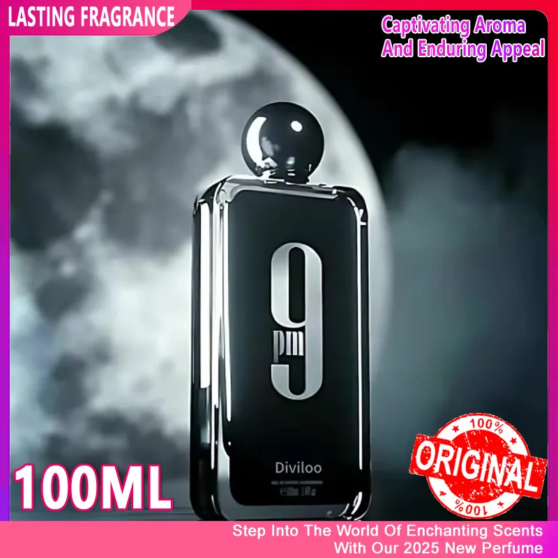 100ML 3.4FL.OZ 9PM Perfume para Hombre, Colonia de notas orientales Gourmet de larga duración, Eau De Parfum, Feronomas Perfume Hombre Regalos
