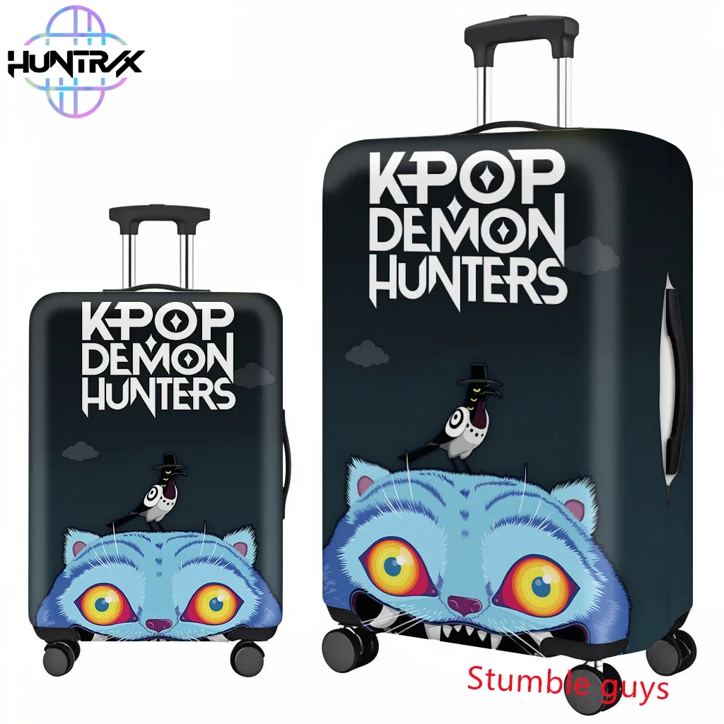 غطاء حقيبة السفر Kpop Demon Hunters يناسب حامي نمط الرسوم المتحركة مقاس 18-32 بوصة