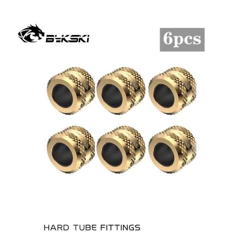 Bykski OD16MM  Anti-Falling Hard Tube Fitting G1/4 Hand-Tighten For PC Water Cooling Acylic/PETG/Metal Pipe Connecting Part