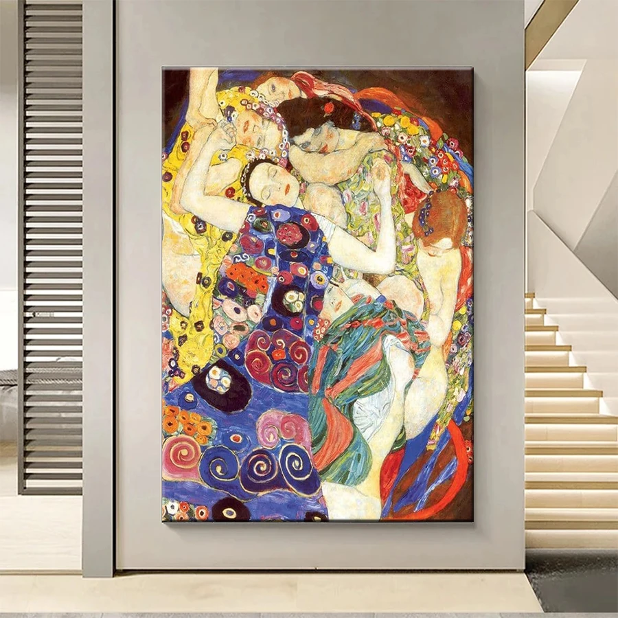 Diamond Painting Famous Art Gustav Klimt Works 5d Diamond Embroidery Full Diamond Mosaic Cross Stitch Decoration