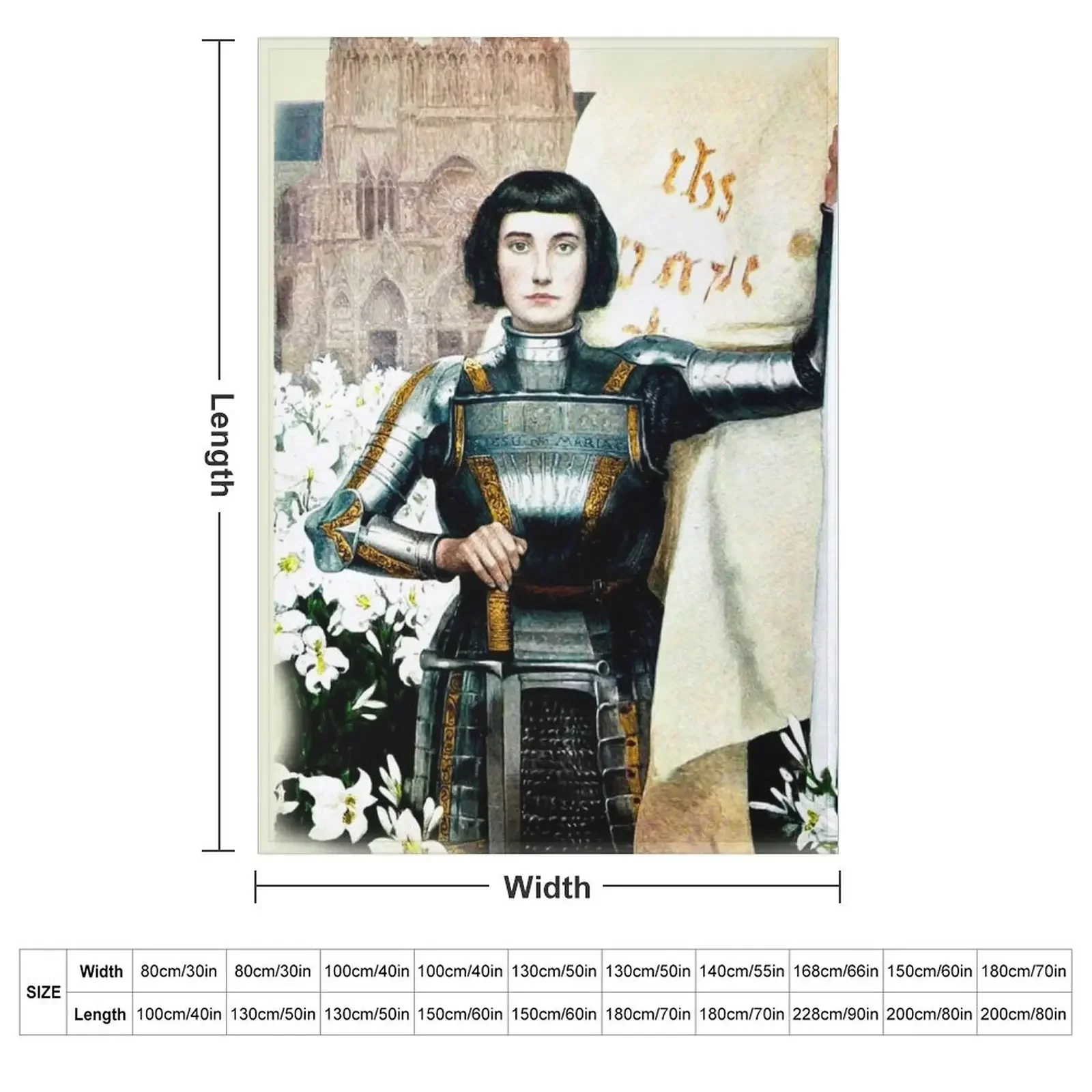 Albert Lynch - Jeanne d'Arc Throw Blanket Bed covers Thins halloween Sleeping Bag Blankets
