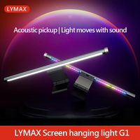 LYMAX Led Monitor Light Bar Stepless Dimming RGB Acoustic Pickup Computer Study Reading Lamp Screen Hanging Light For Game Work