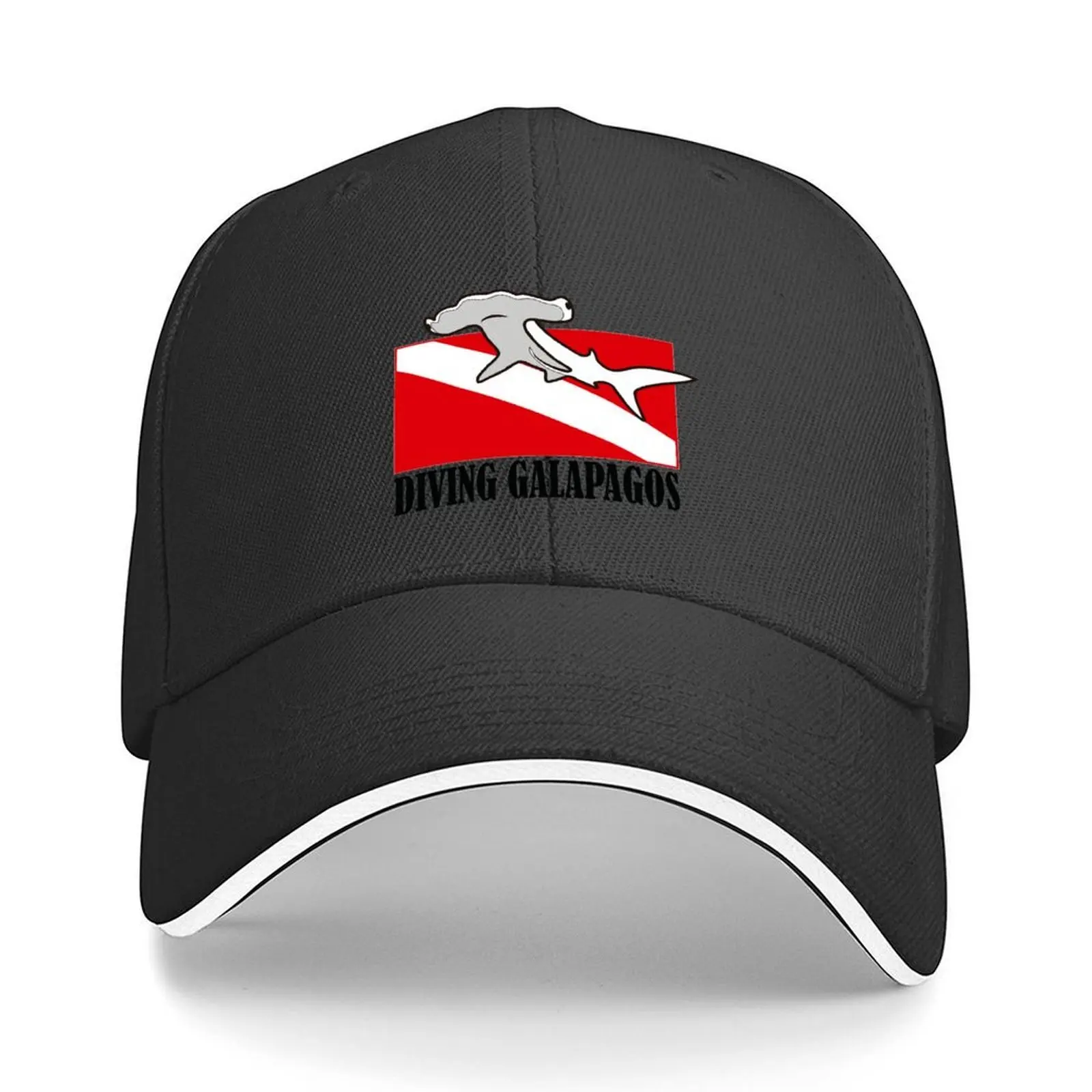 

Galapagos Diving with Hammerhead Shark Baseball Cap Fishing cap Military Cap Man Thermal Visor Man Women's