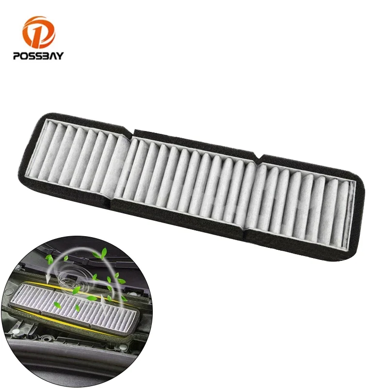 Car Air Conditioning Inlet Filter Replacement  Non-Woven White&Black Auto Accessories for Tesla Model 3 2017 2018 2019 2020 2021