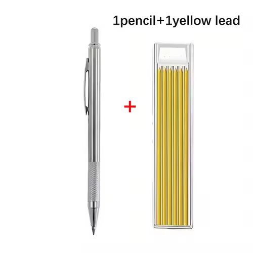2.8mm Solid Woodworking Automatic Pencil Set with 2B Multicolor Lead Core Deep Hole Marking Architectural Design Marking Pen - Image 9