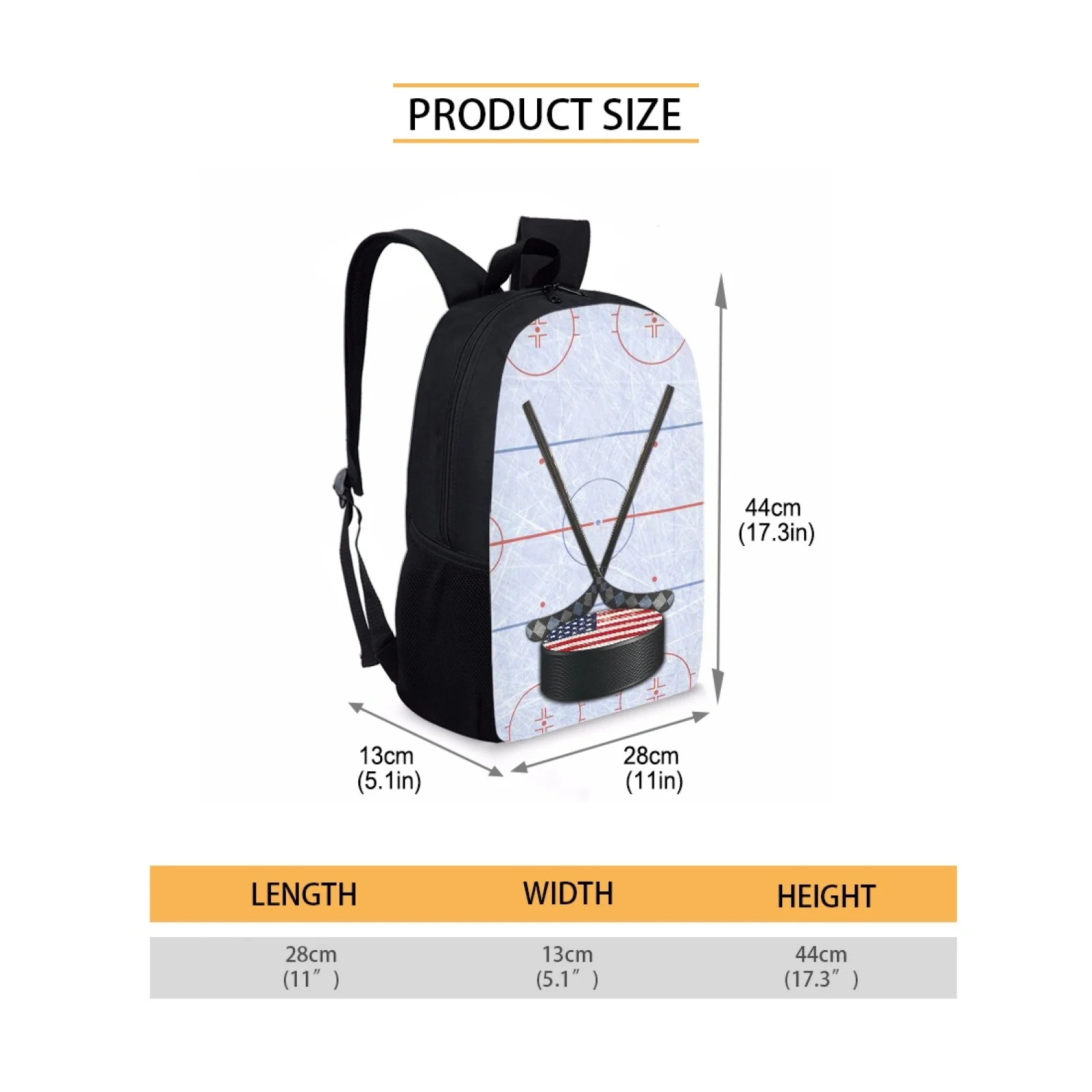 Kids School Bags for Teenager Boys Children Backpack Ice Hockey Puck Print School Satchels Bookbags Schoolbag Student Book Bag