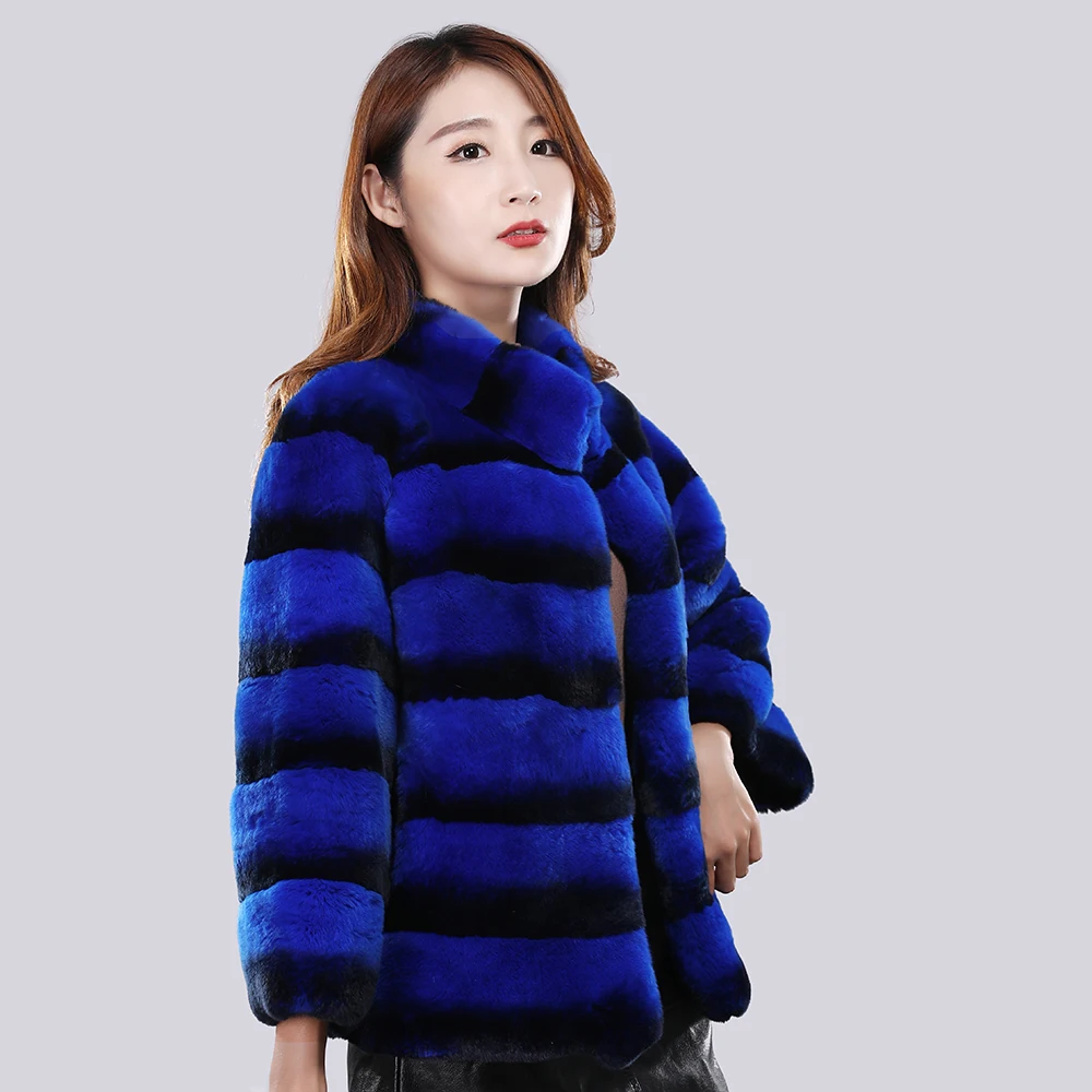 2025 New Style Luxury Women Winter Warm Real Fur Coat Real Rex Rabbit Fur Jackets Lady Genuine Natural Fur Short Jacket