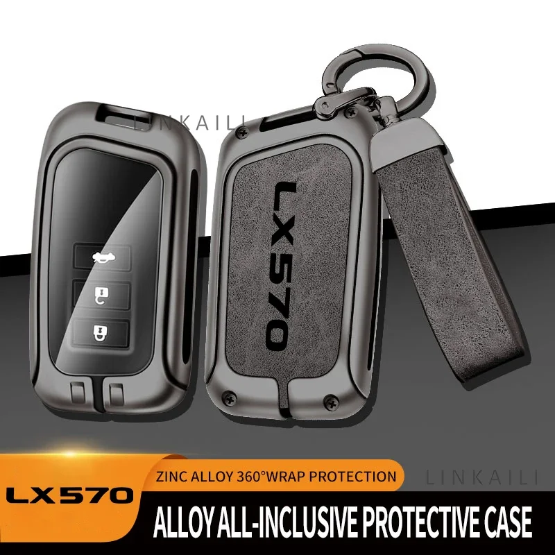 Подходит для Lexus LX570 2019 2017 2016 из цинкового сплава Высококачественная кожаная сумка для автомобильных ключей внедорожник сумка для ключей аксессуары