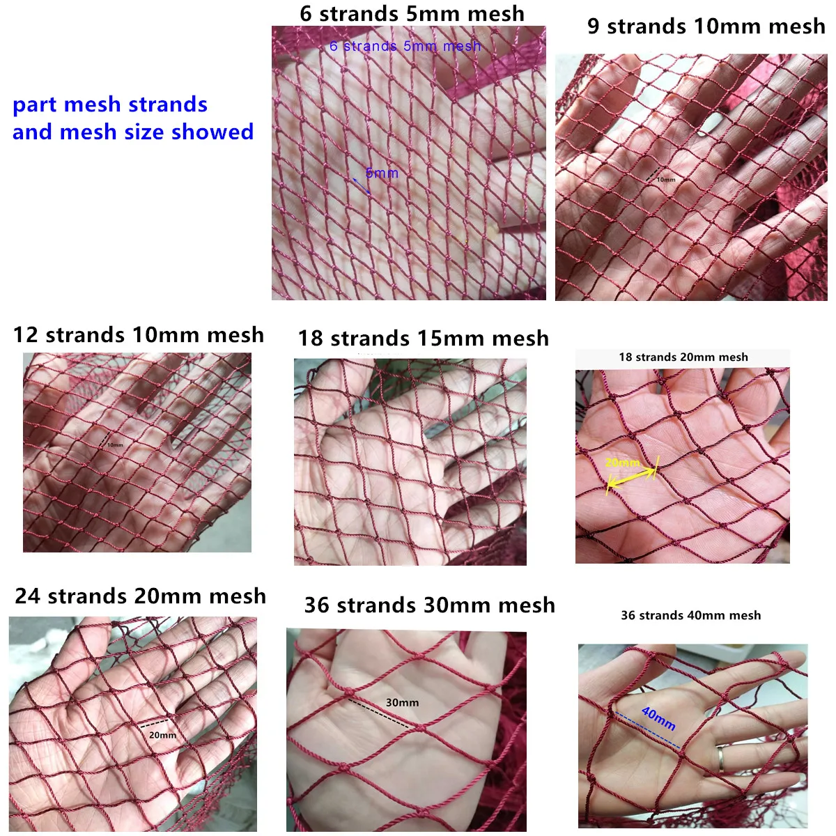 Semi-finished Fish Net Trawl Net Accessories Barrage Net Tool Breeding Network Home Fences Icrop Solation Network Fishing Gear