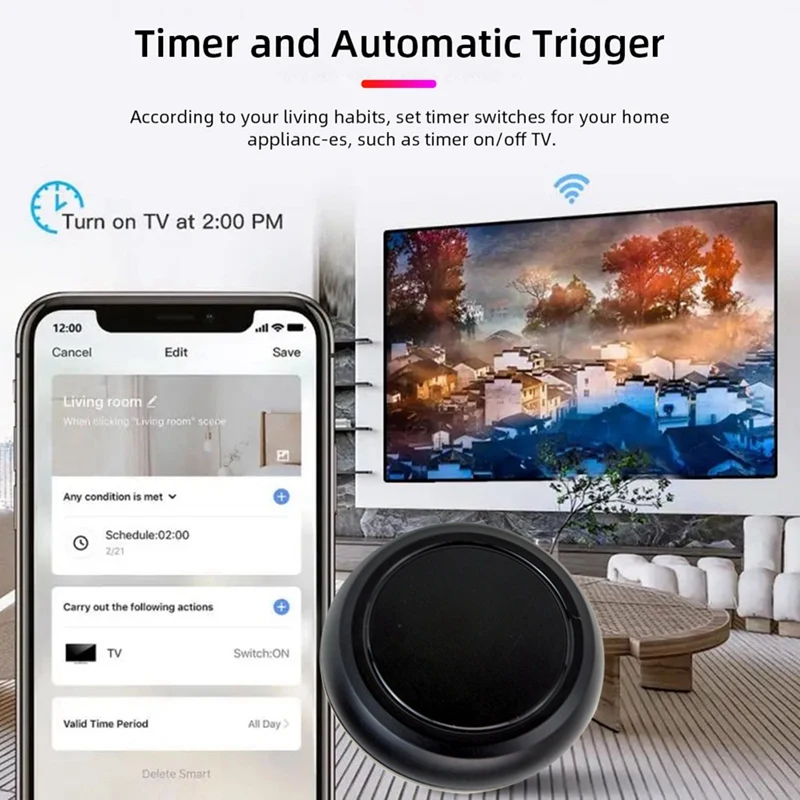 Tuya IR Smart Remote Control Universal App Voice Control For Air Conditioner Television Support Infrared And Wifi Device