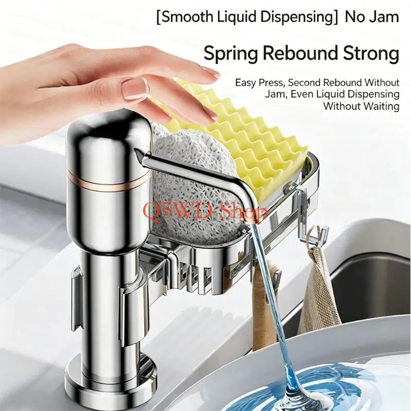 Q5WD Fast Mount Soap Dispenser With Precisions Pumps Kitchen Washing Basin Detergent