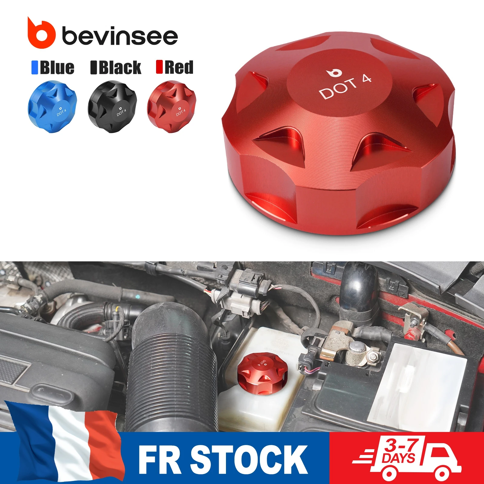 Bouchon de réservoir de frein pour Audi S3 A3 RS3 8V Q3 Q5 A4 A5, pour VW Golf MK7/8 GTI, pour Jetta, pour Tiguan II, pour Skoda Octavia Fabia