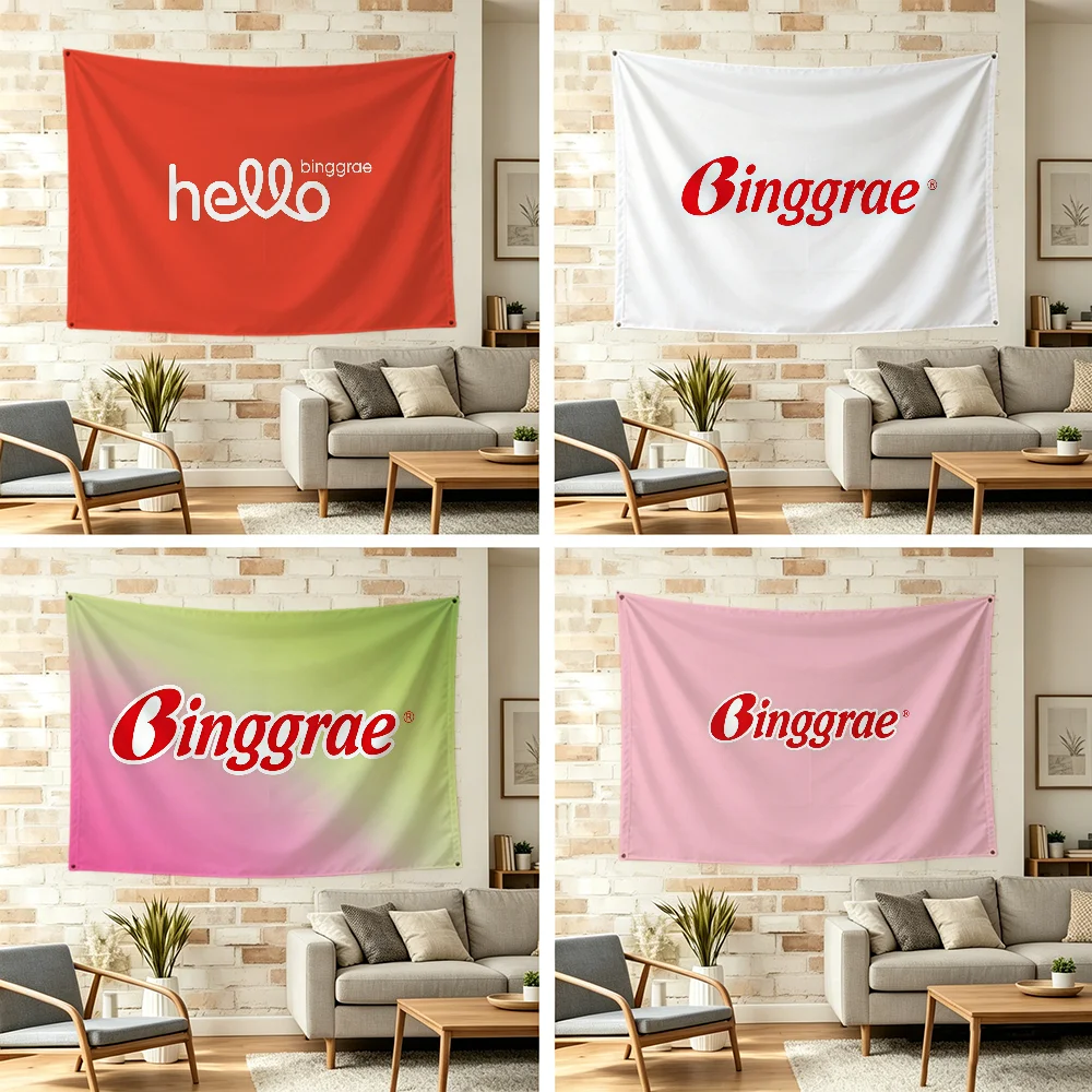 B-binggrae Logo Cute Flag For Outdoor Camping Bar Picnic Party Home Decoration Ornaments Banner