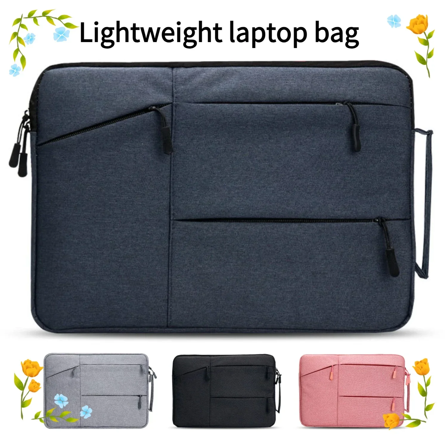 Portable Laptop Bag 14 15 15.6 Inch for Macbook Pro Huawei Xiaomi Mac Book M1 Laptop Case Notebook Accessories Laptop Sleeve