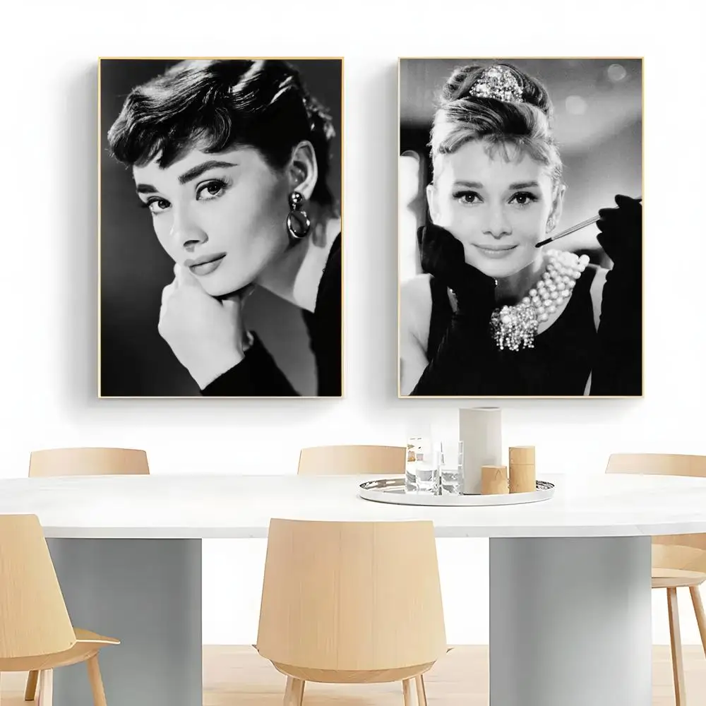 a-Audrey Hepburn Poster Wall Art Print Decorative Mural Home Decor Gift Unframed
